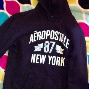 Black Hoodie Aeropostale Sweater